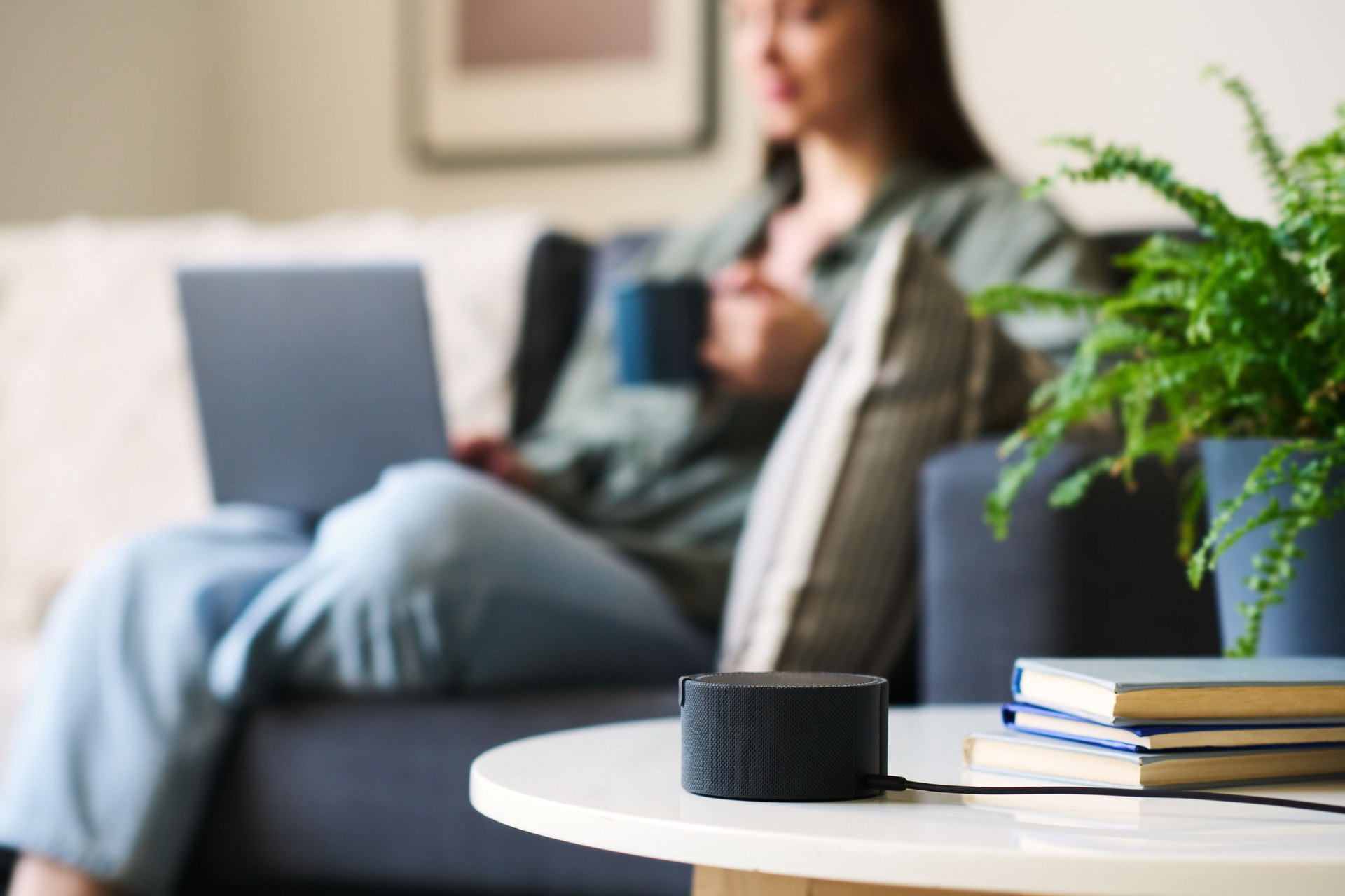 Using smart speaker in the room
